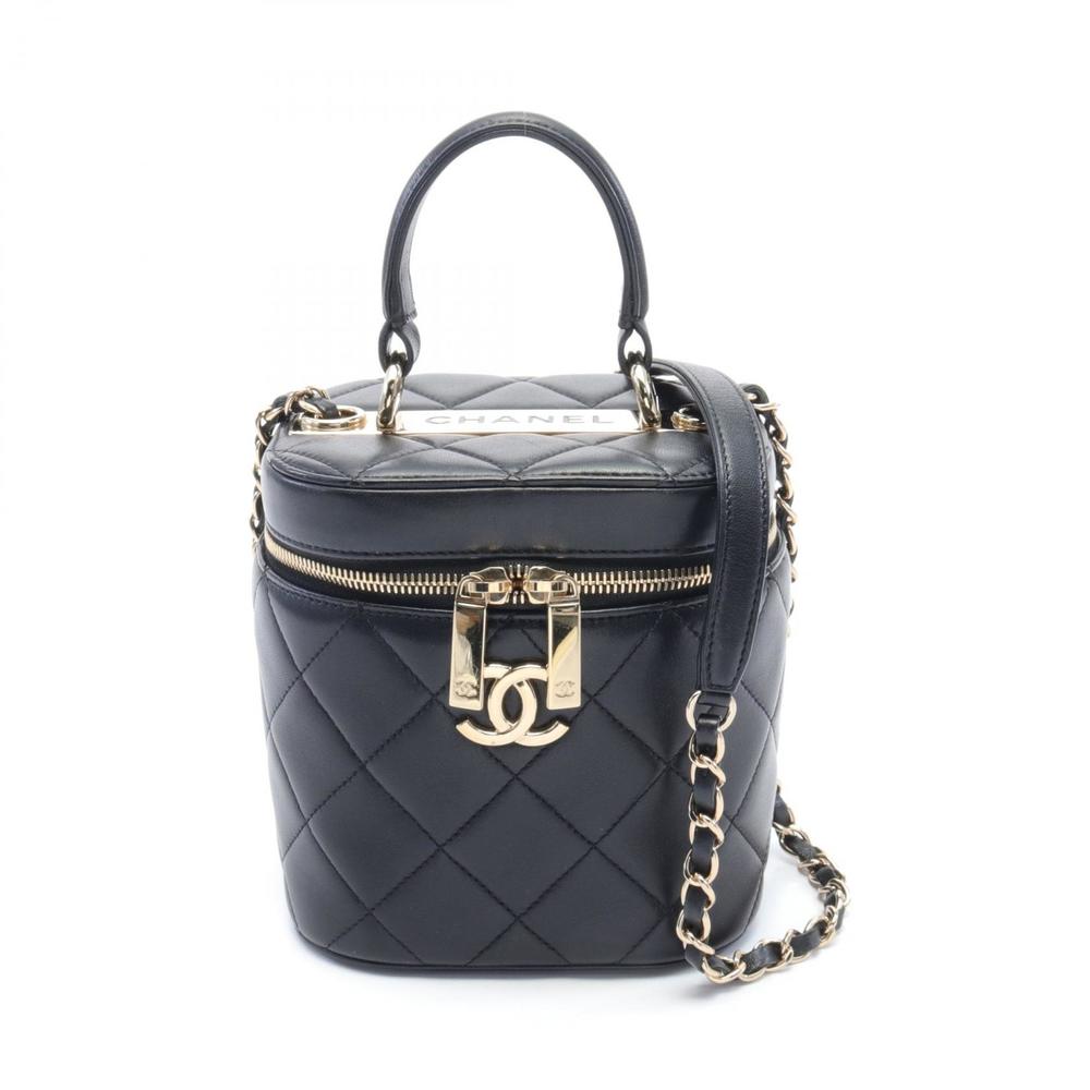 Chanel Trendy CC Lambskin Shoulder Bag Black